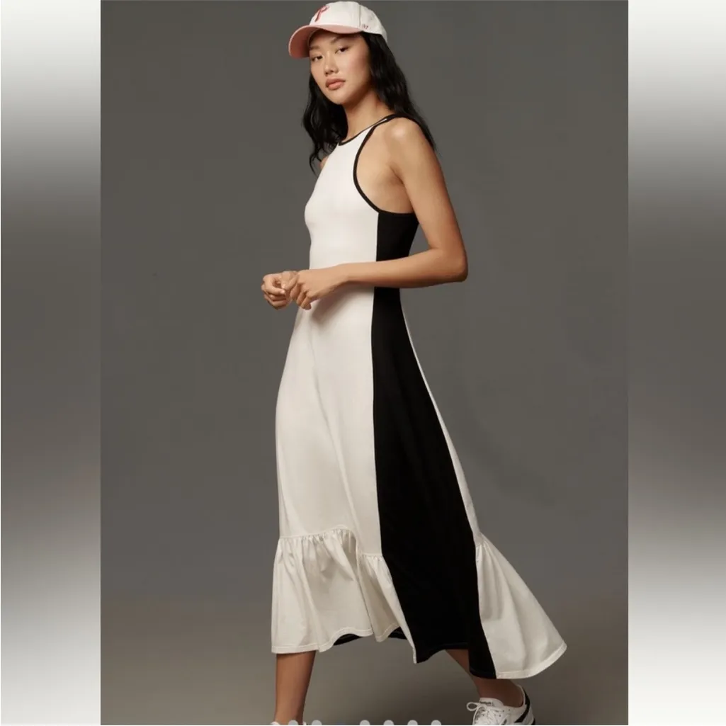 NWT Daily Practice Colorblock Racer
Midi Dress size medium Black - Image 3