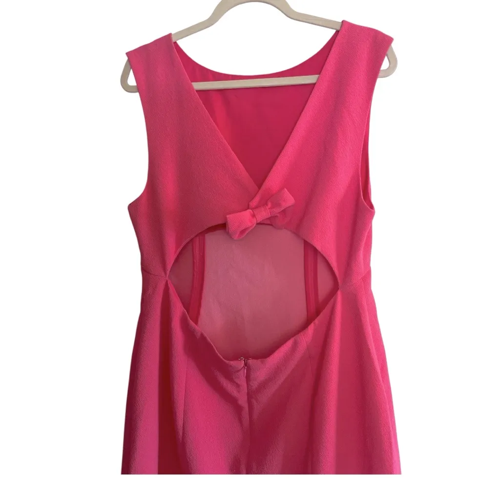 Rixo Michaela Pink Bow Back Mini Dress Cutout Party Cocktail Sz‎ 10 - Image 15