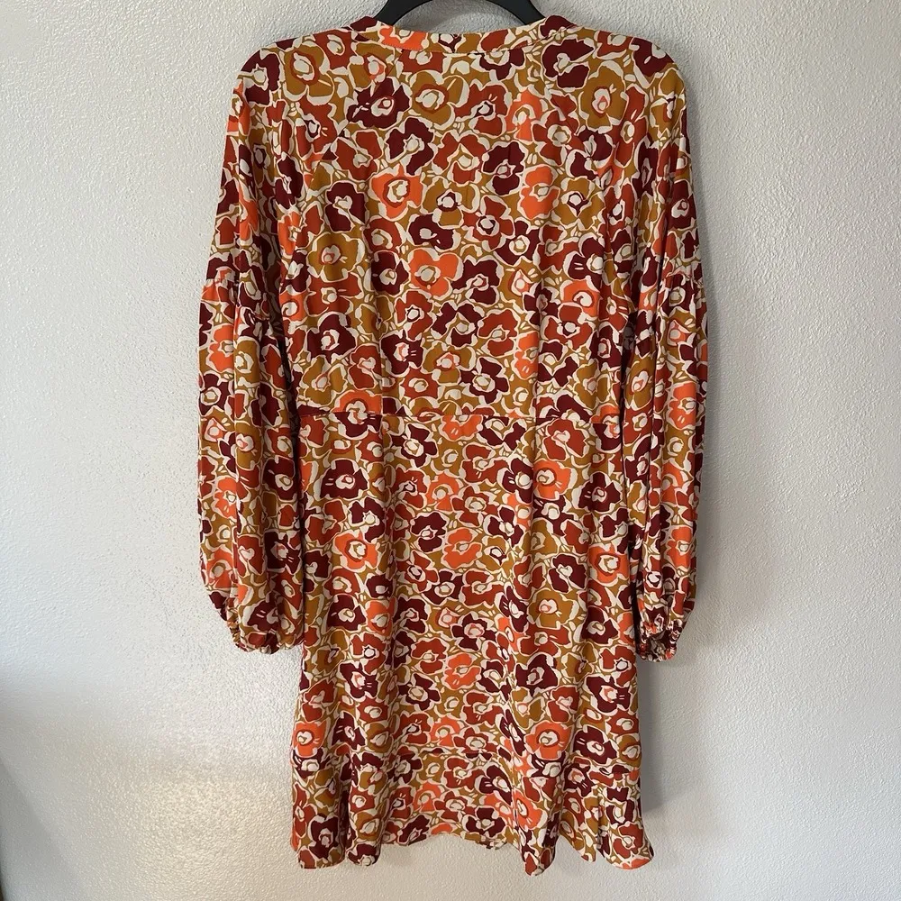 CAbi Daydream Dress #4238 Orange Floral Print Size XS Orig. $145 Ltd Edition NWT - Image 5