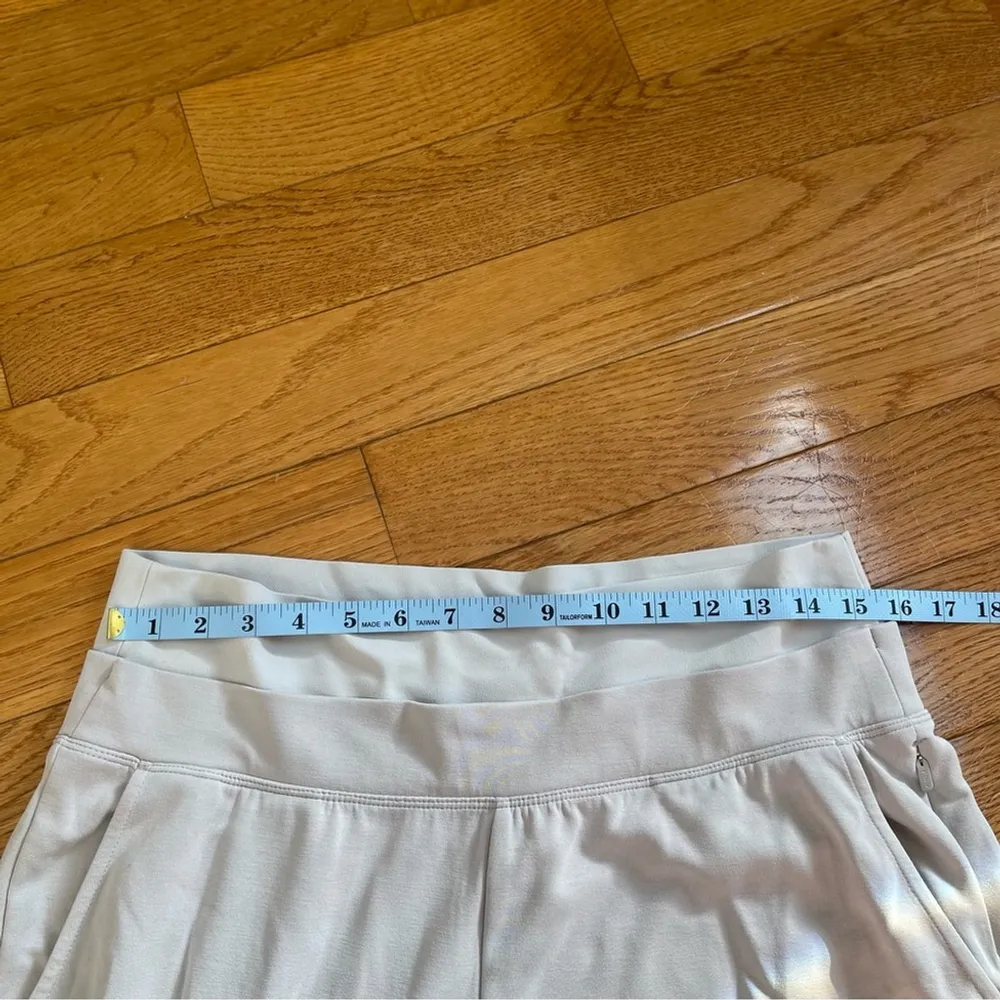 Athleta Alicia Keys wide leg double waist pants athlesure Albacore Sz Large P - Image 6