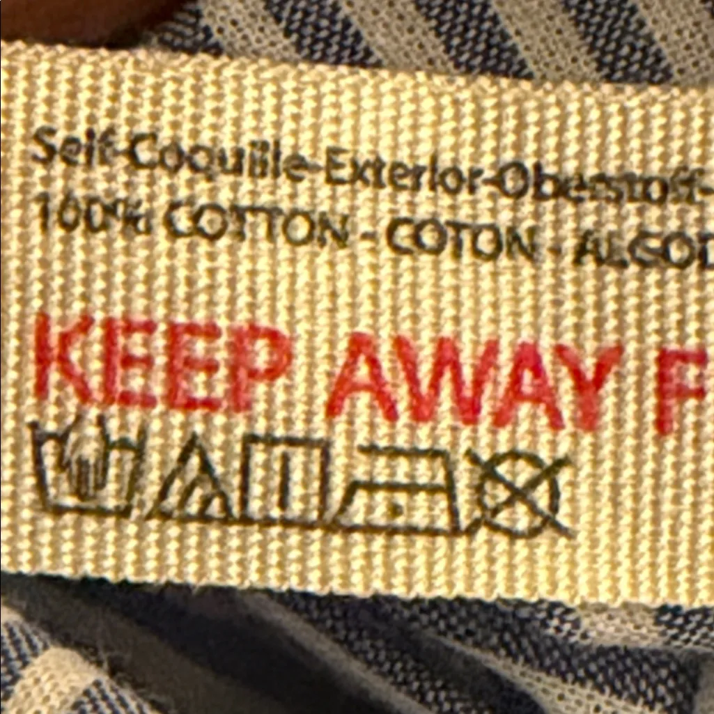 Free People Intimately Oversized Blue White Striped Button Down Shirt L - Image 7