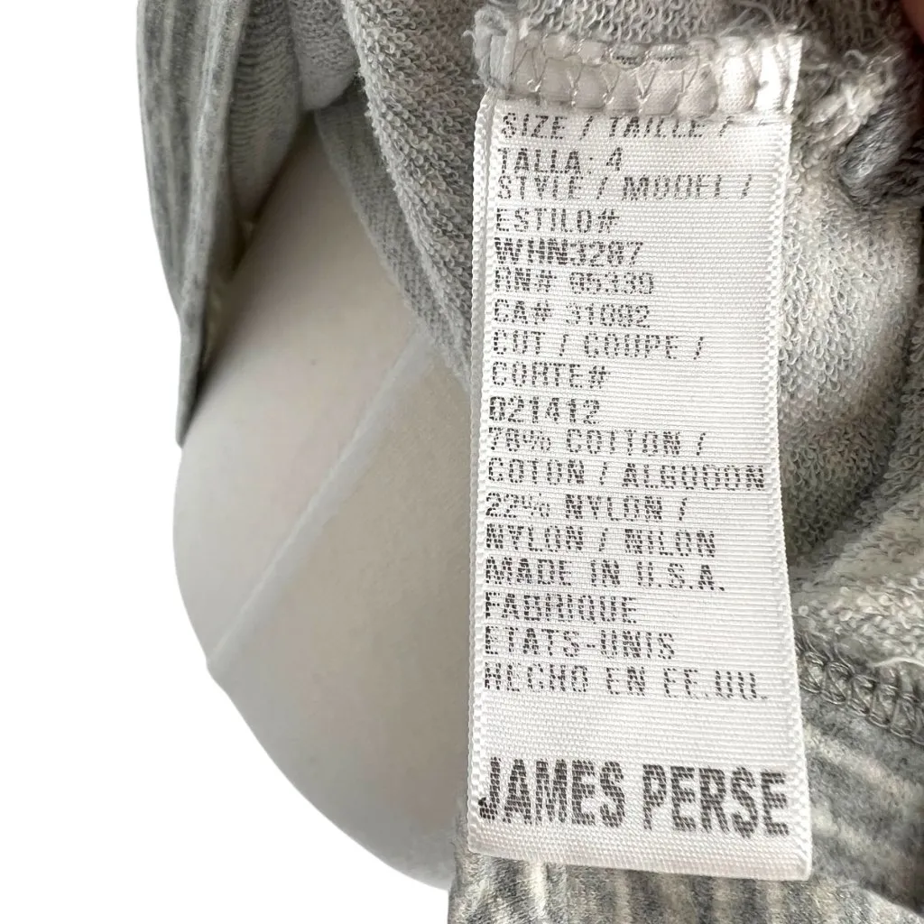 James Perse Striped Relaxed Fit Tunic Top Gray White Size XL 4 - Image 8