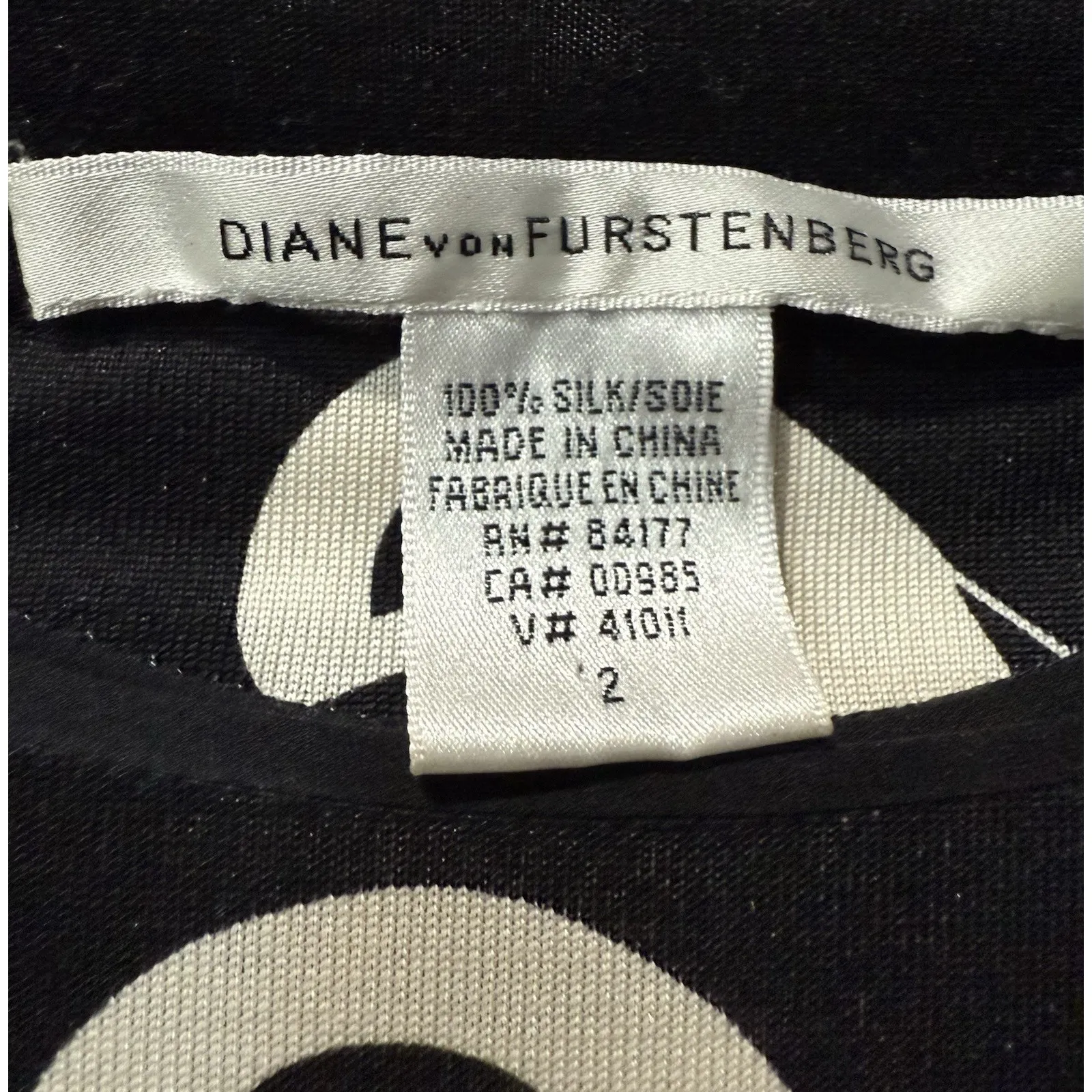 Diane‎ von Furstenberg Cyrani 100% Silk Jersey Grecian Sheath Dress ($345) Sz 2 - Image 3