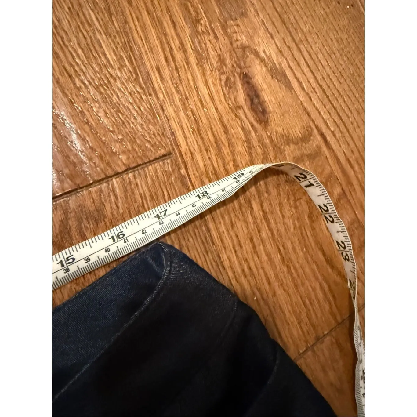 Lane Bryant indigo chambray cuffed trouser pants size 14 - Image 8