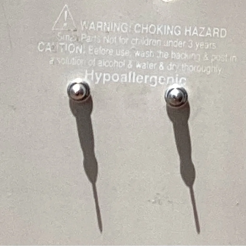 🩵NWT🩵 Jenny’s Jewels Children’s Australian Crystal Earrings Sterling Silver - Image 4