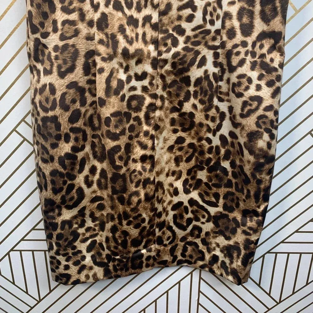 Michael Kors  Collection‎ Leopard Print Mini Dress - Image 7
