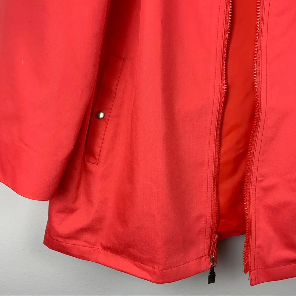 Vintage London Fog Coral Red Zip Up Jacket - Image 6