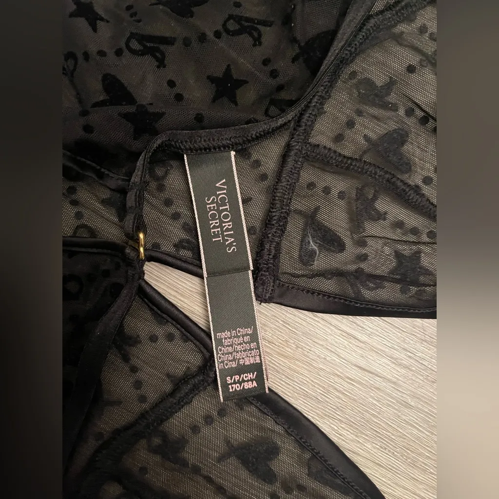 NWOT VICTORIA’S SECRET BLACK MESH BODYSUIT S - Image 8