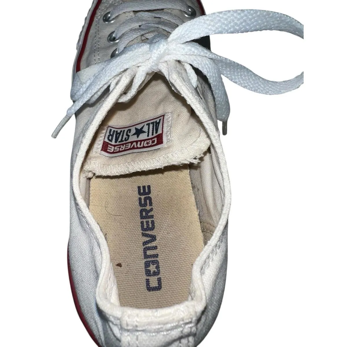 Converse All Star Low Top White Unisex Sneakers Men’s Size 6/womens Size 8 - Image 10