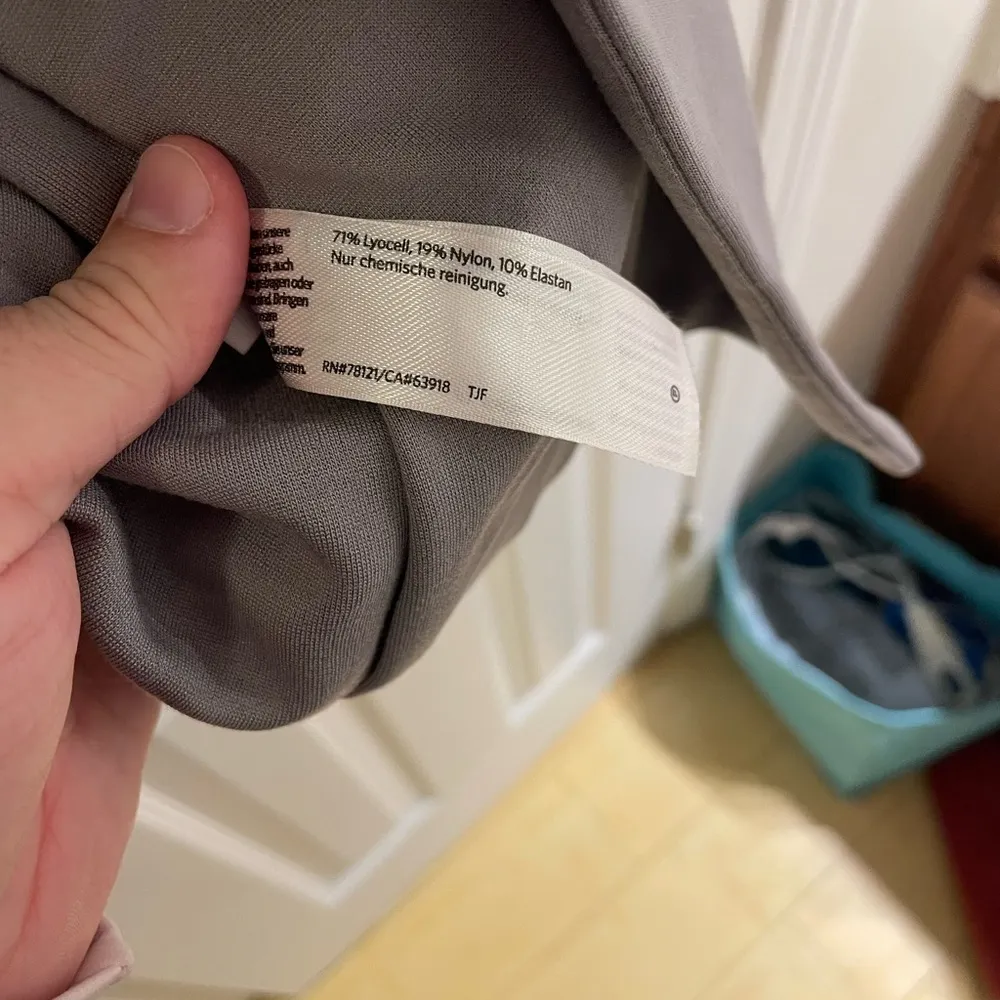 Eileen Fisher Flex Tencel Ponte Notch Collar Jacket Large Gray - Image 6