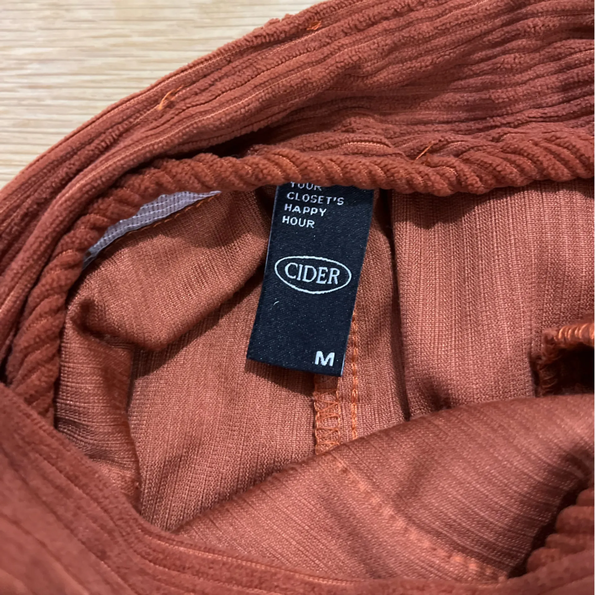 Cider Terracotta Corduroy overalls size medium - Image 11