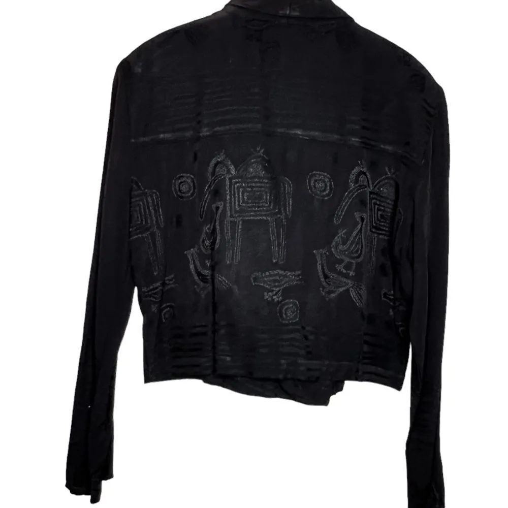 Vintage Signet Sportswear Black Jacket‎ Size M - Image 4