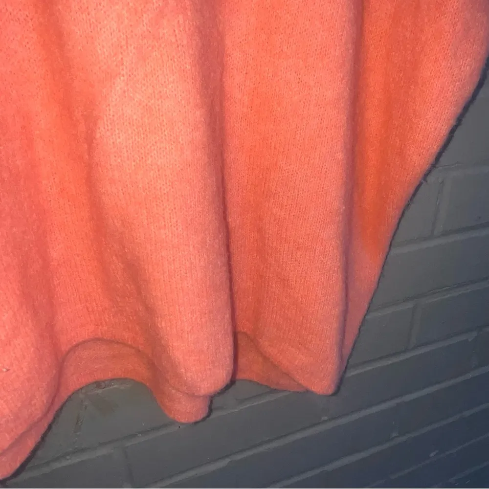 Yolly Italy Coral Alpaca Loose Fit Slouchy Pullover Sweater L Orange Size L - Image 4