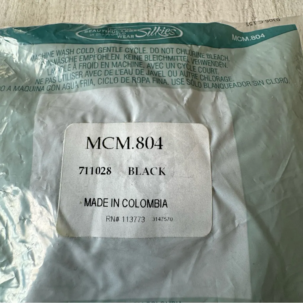 Vintage Silkies Microfiber Crew‎ Socks NEW Lot of 2 Black Brown Comfort Top - Image 6