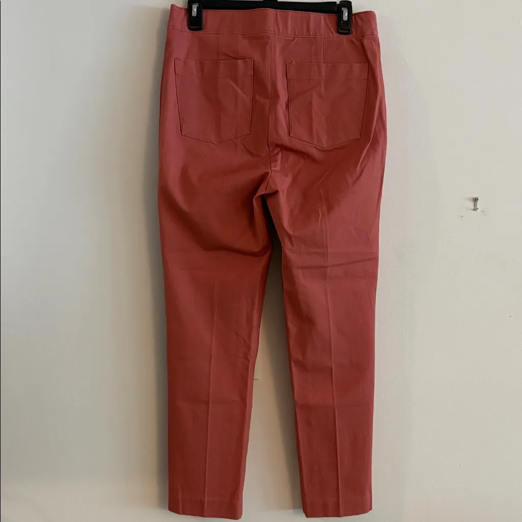 New Spanx Polished Ankle Slim Pants in Salmon Red Medium - Image 2