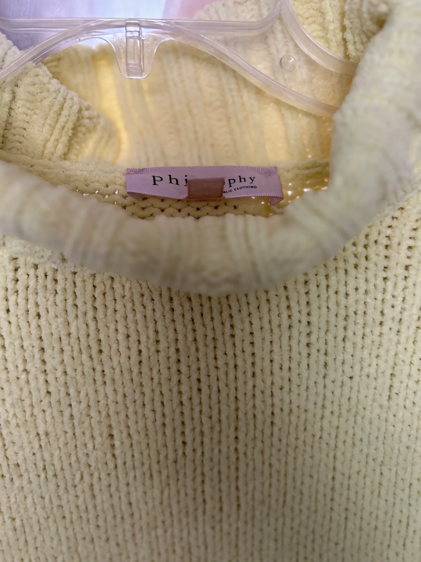Philosophy Yellow Sweater Turtleneck - Image 3