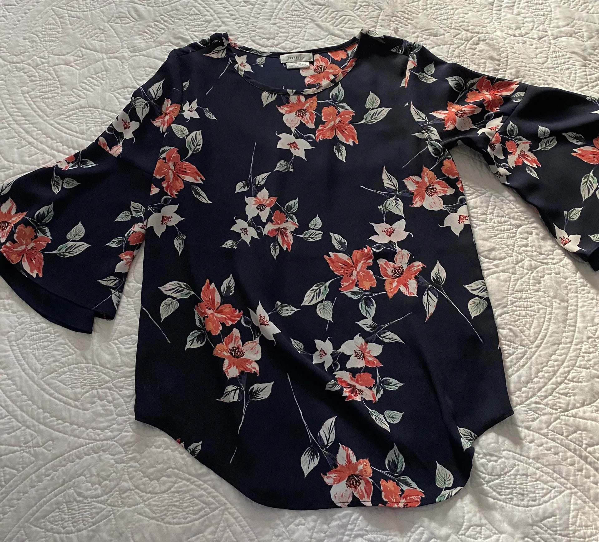 Bell Sleeve Business Casual Top Size XS - Image 2