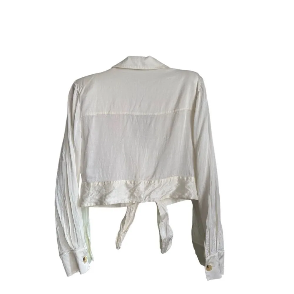 & Other Stories cropped blouse US 10 - Image 2