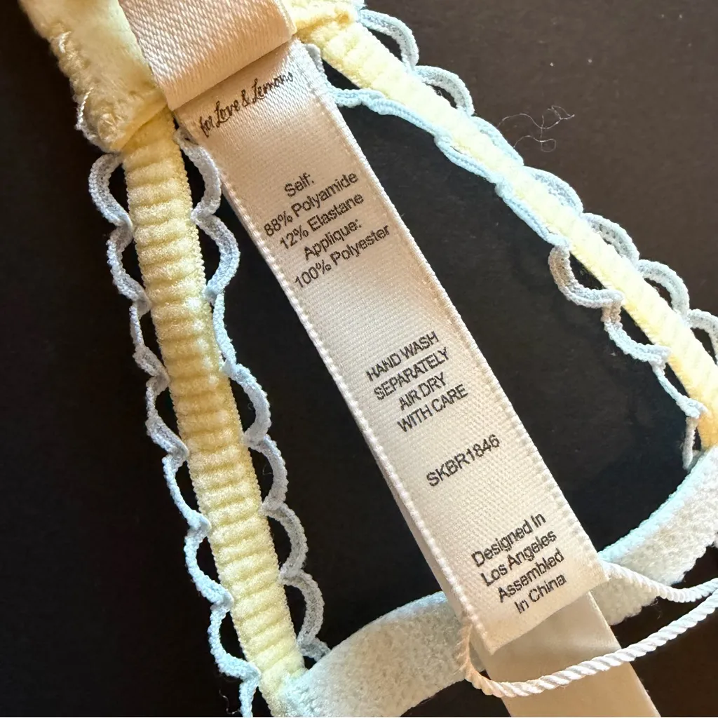 For Love and Lemons Pastel Papillon Butterflies
Underwire mesh bra 38DD, NWT - Image 12