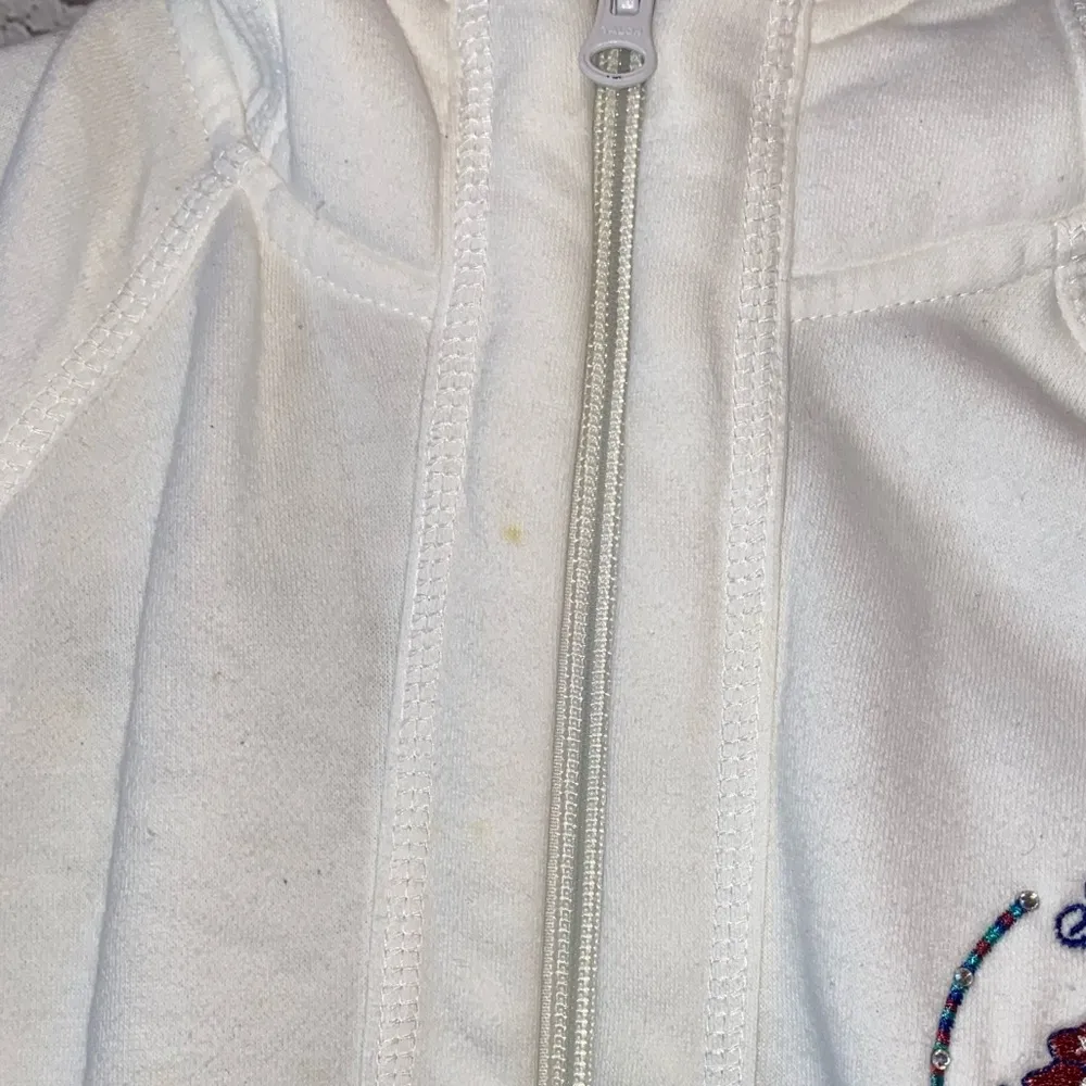 Reebok White Full Zip Hoodie Jacket with Design - Image 7