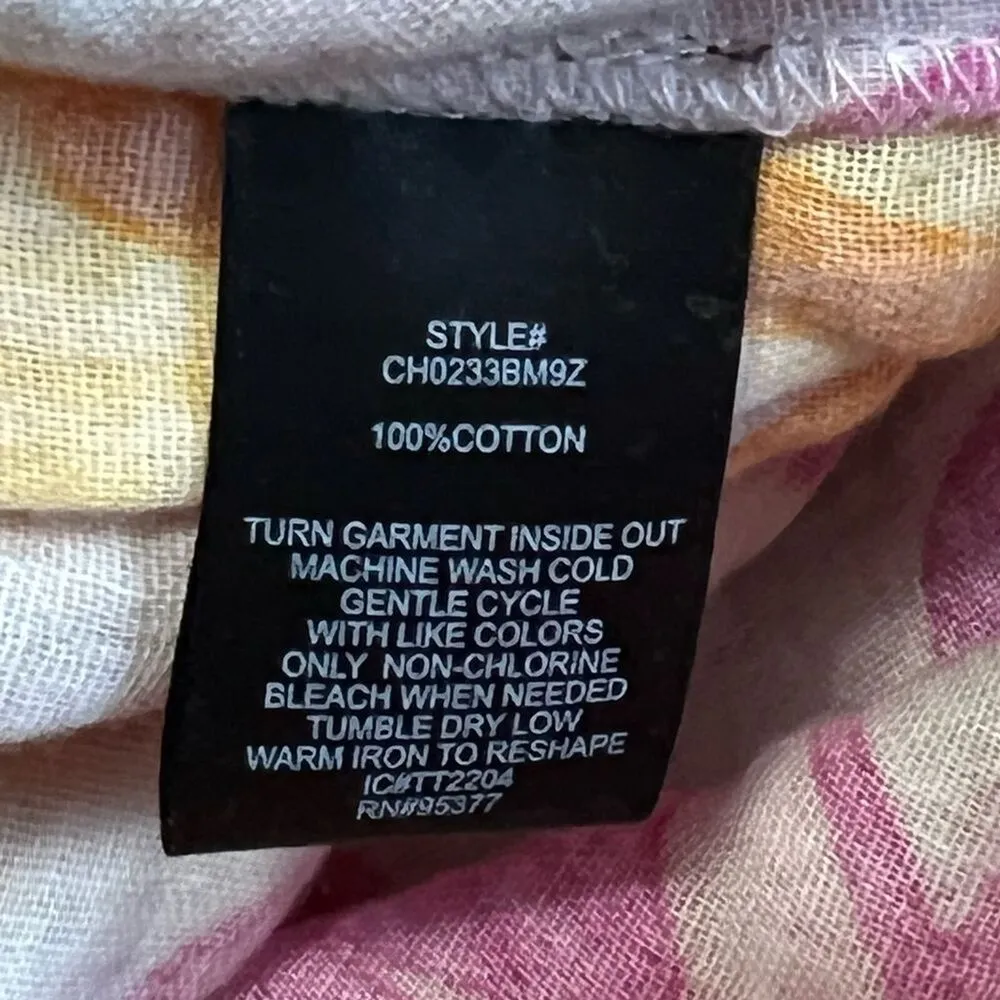 Sanctuary Nordstrom Floral Drawstring Cotton Shorts Women Size 3X Beach Vacation - Image 6