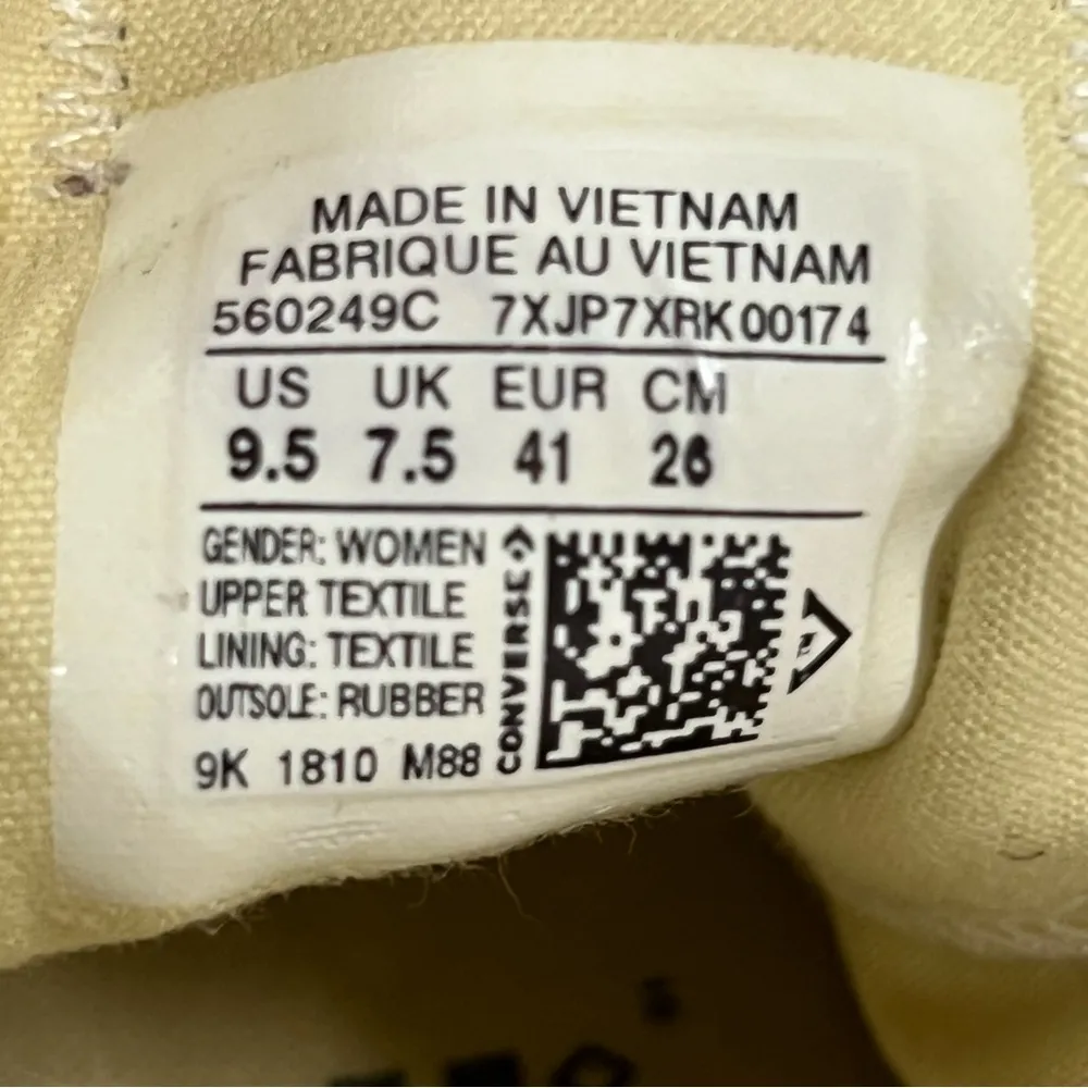 Converse All Star 9.5 Metallic Gold Sneakers - Image 7