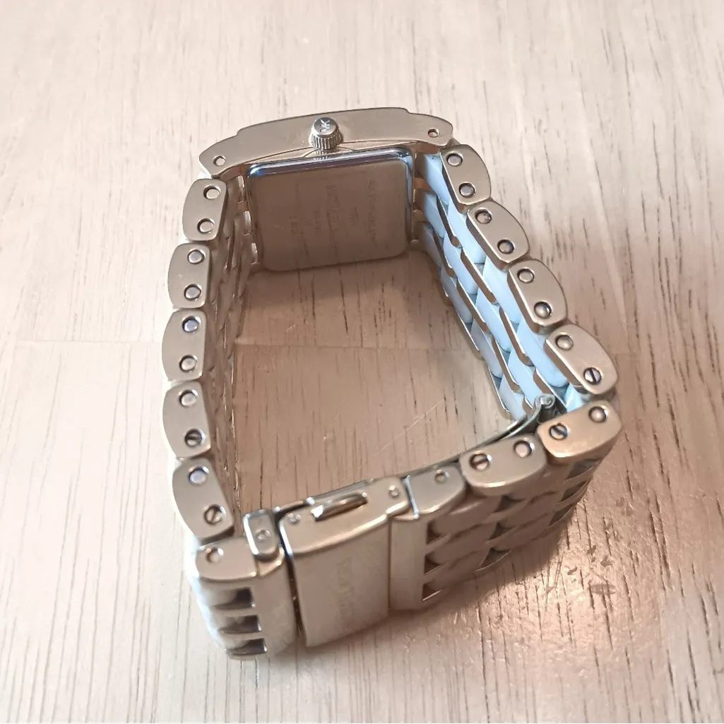 Michael Kors Two-Tone Gold and White Bracelet Watch - Image 9