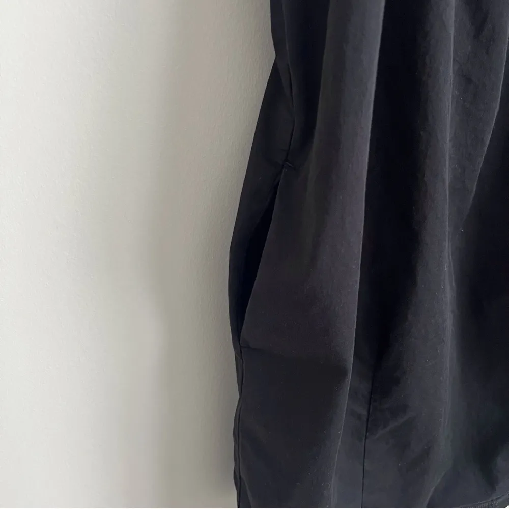 Everlane Paper Bag Dress Black Cotton Mini Pockets Neutral Casual summer Medium - Image 7