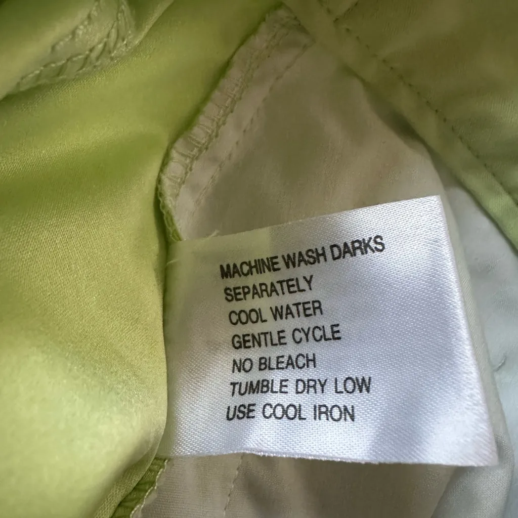 Jamie Sadock Lime Green Golf Shorts Size 18 Performance Wear Outdoor Zip Pockets - Image 6