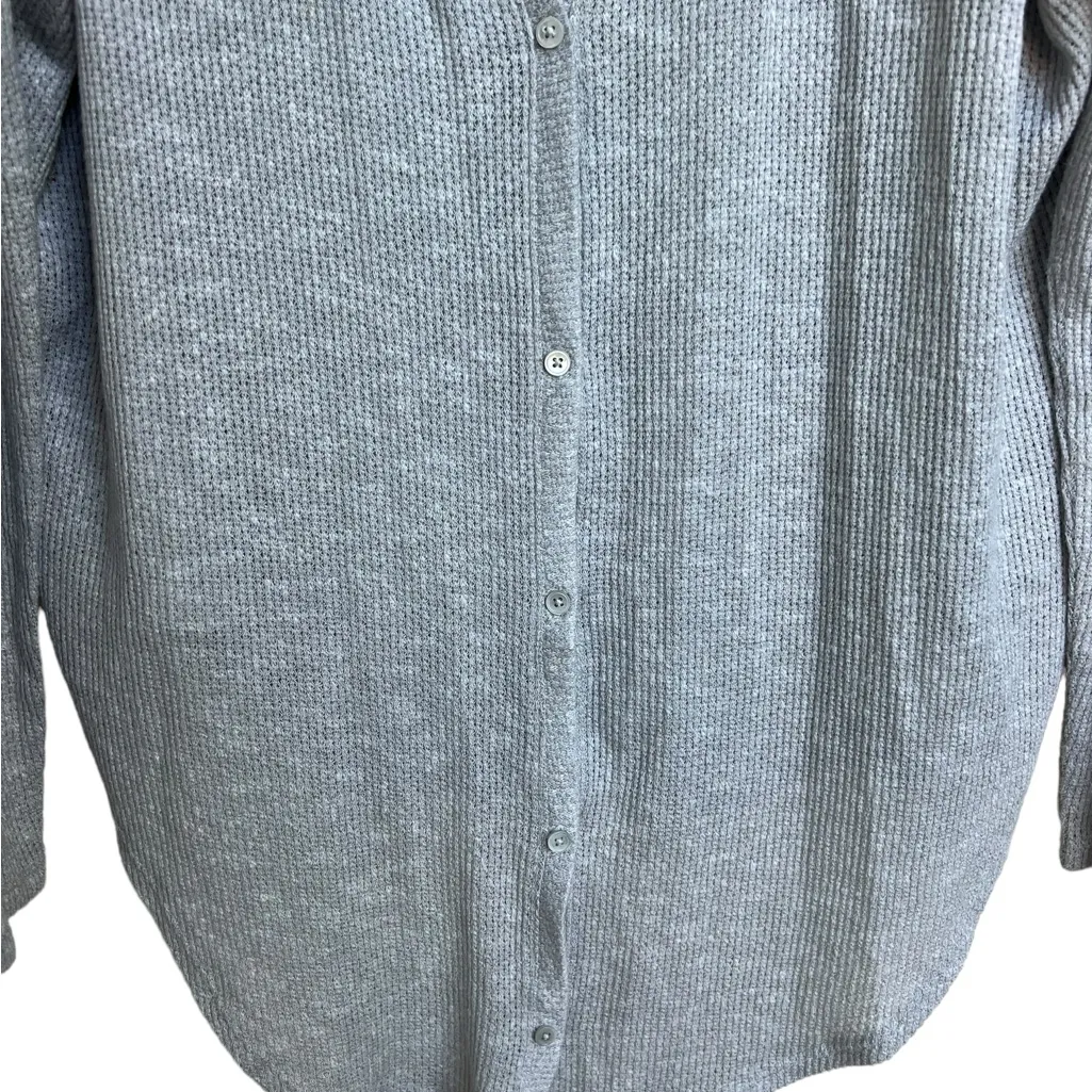 The Group Babaton Women's Button Long Sleeve Waffle Knit Top Blouse‎ size medium - Image 6