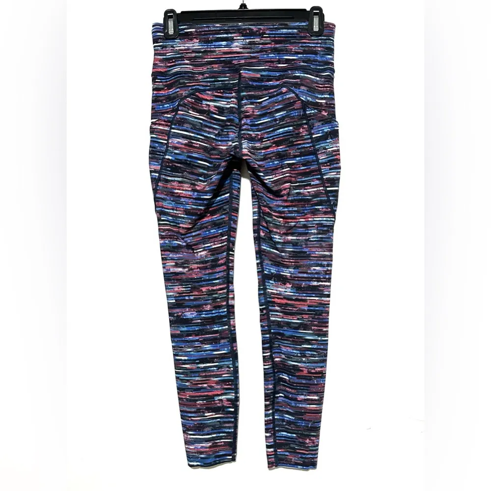 Lululemon Fast & Free 7/8 Tight II *Nulux 25" Hinshu Alpine White Multi 8 - Image 7