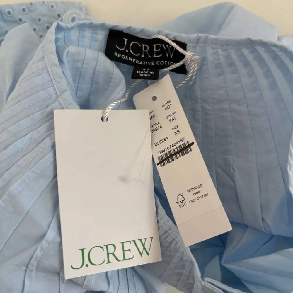 NWT J. Crew Jolie Top Eyelet Cotton Poplin Fresh Air Blue - Image 4