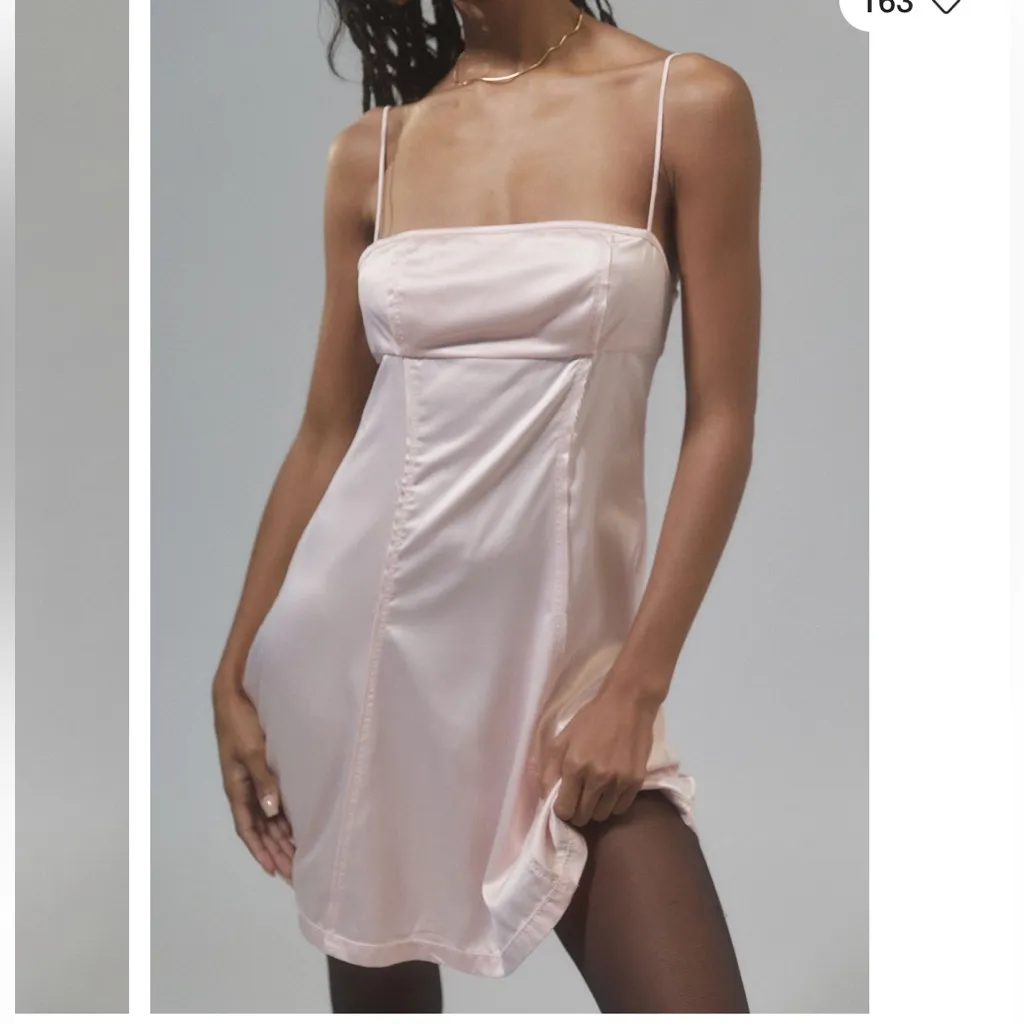 NWT UO Anabella Satin Mini Dress in Pink/Rose - Image 6