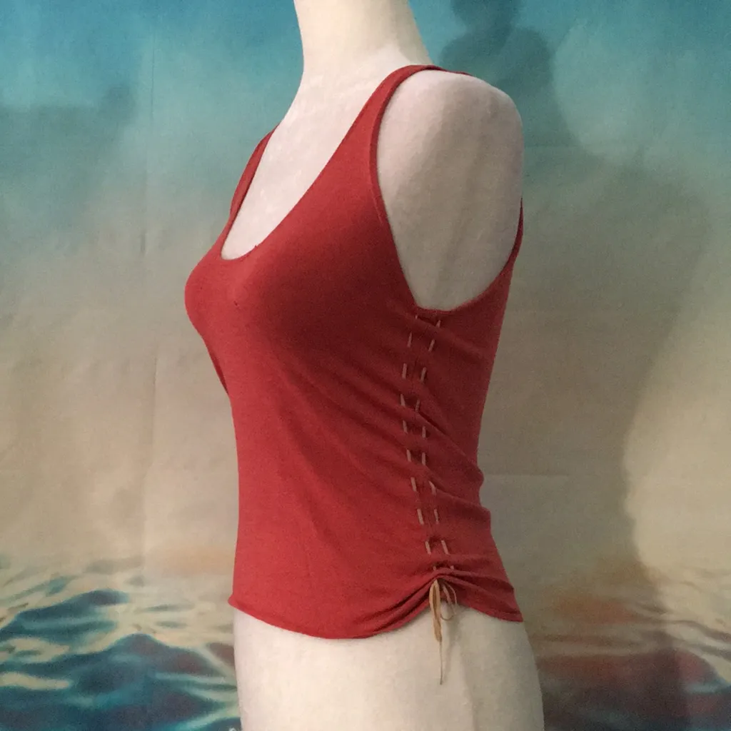 Buffalo David Bitton Coral Tank Leather Lace Tie 8 - Image 2