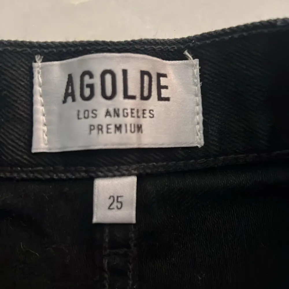 AGOLDE  Jaden Clash Distressed ripped denim short - Image 2