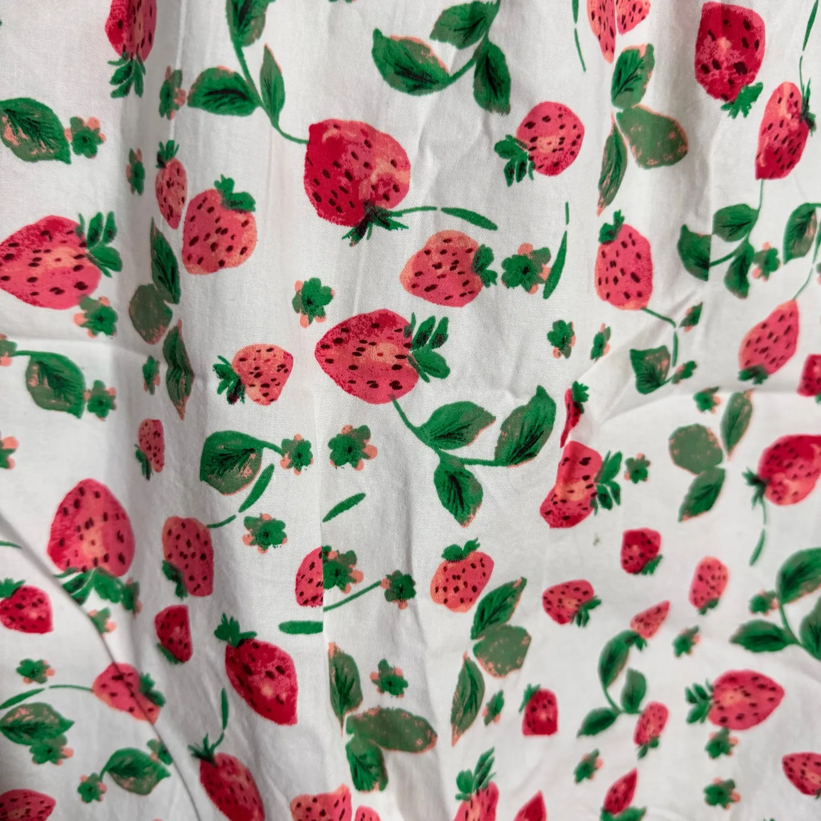 J.Crew Strawberry Halter Neck Tank Top Women L Red White Novelty Spring Preppy Size L - Image 7