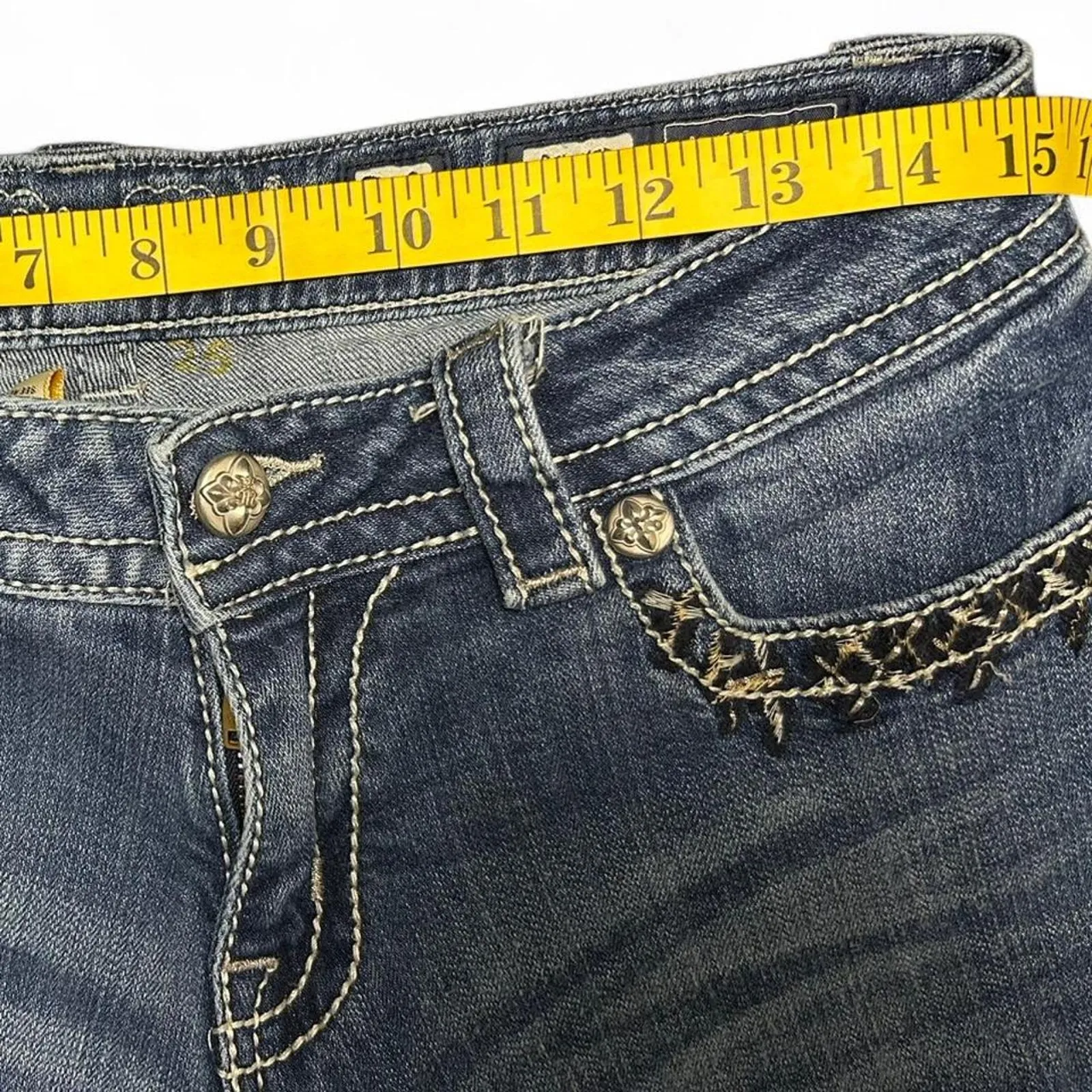 Miss me blue mid rise bootcut size 30x32 - Image 3