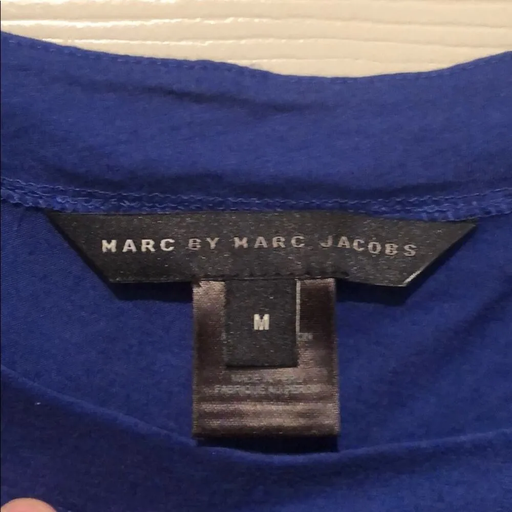 Marc by Marc Jacobs pure blue ruffle detail top - Image 5