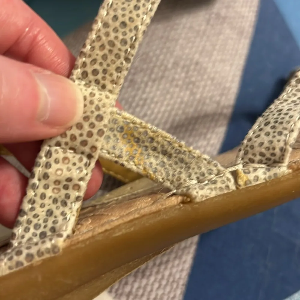 Boc Sandals Open toe w/ Toe loop and ankle strap Women’s size 9M Speckled - Image 8