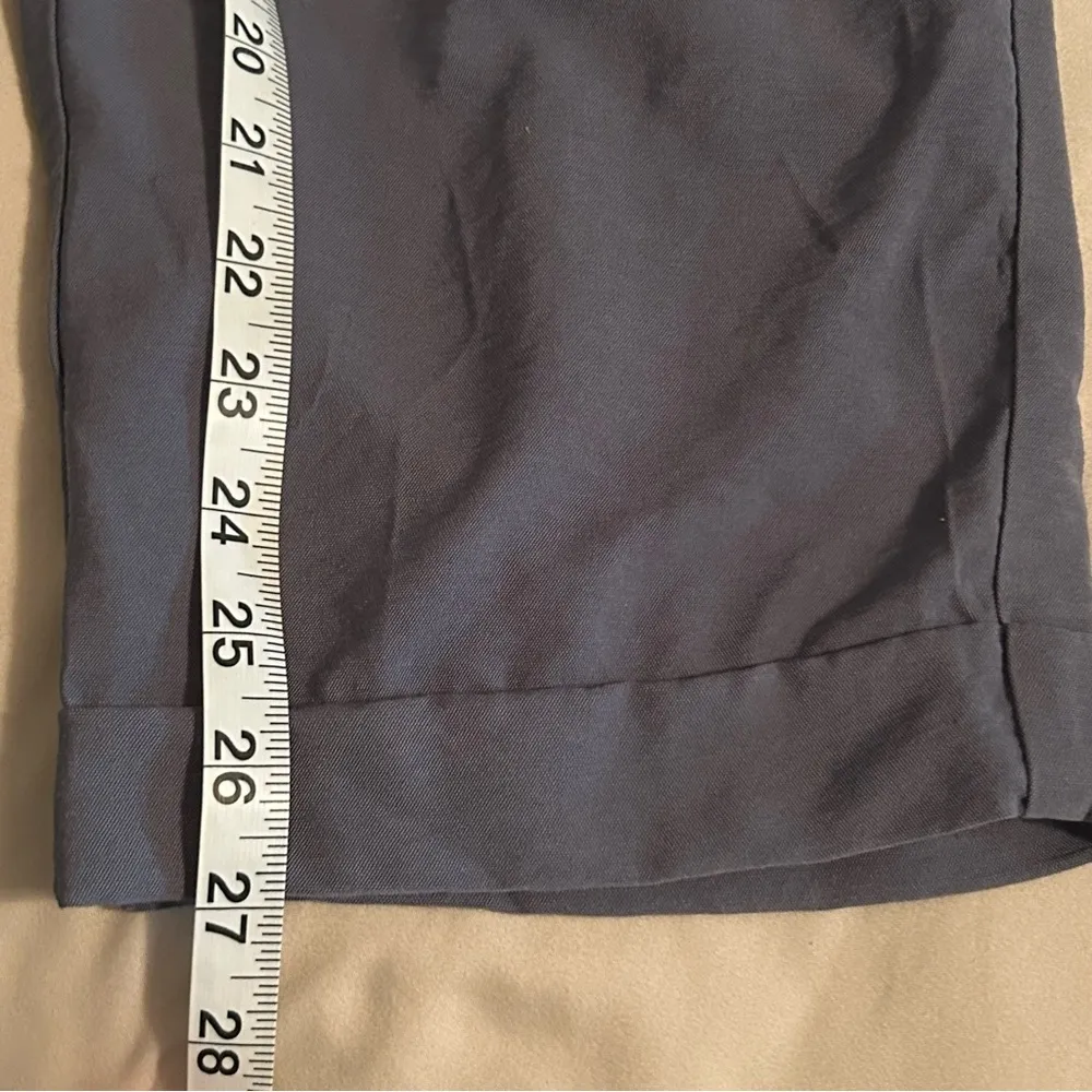 Loft Outlet Womens Size 14 Skinny Ankle Dress Pants Gray Blue Cuffed Hem Hi Rise - Image 11