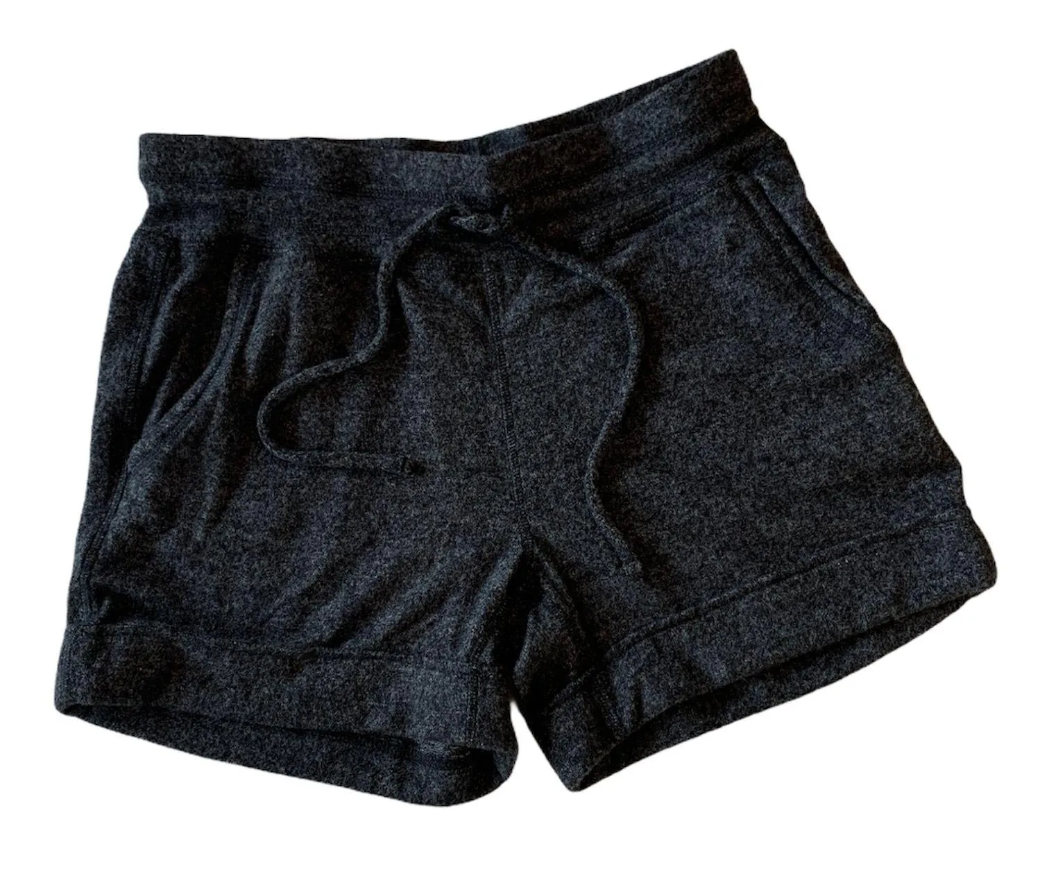 Shorts Cozy Comfy Drawstring Charcoal Gray Womens M NWT - Image 2