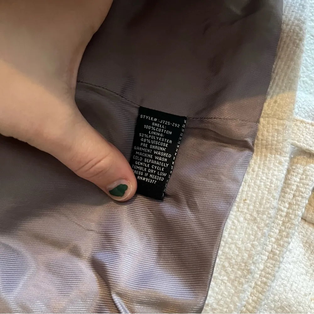 Sanctuary Clothing Los Angeles Cotton Canvas Cream Jacket Size M Medium - Image 6