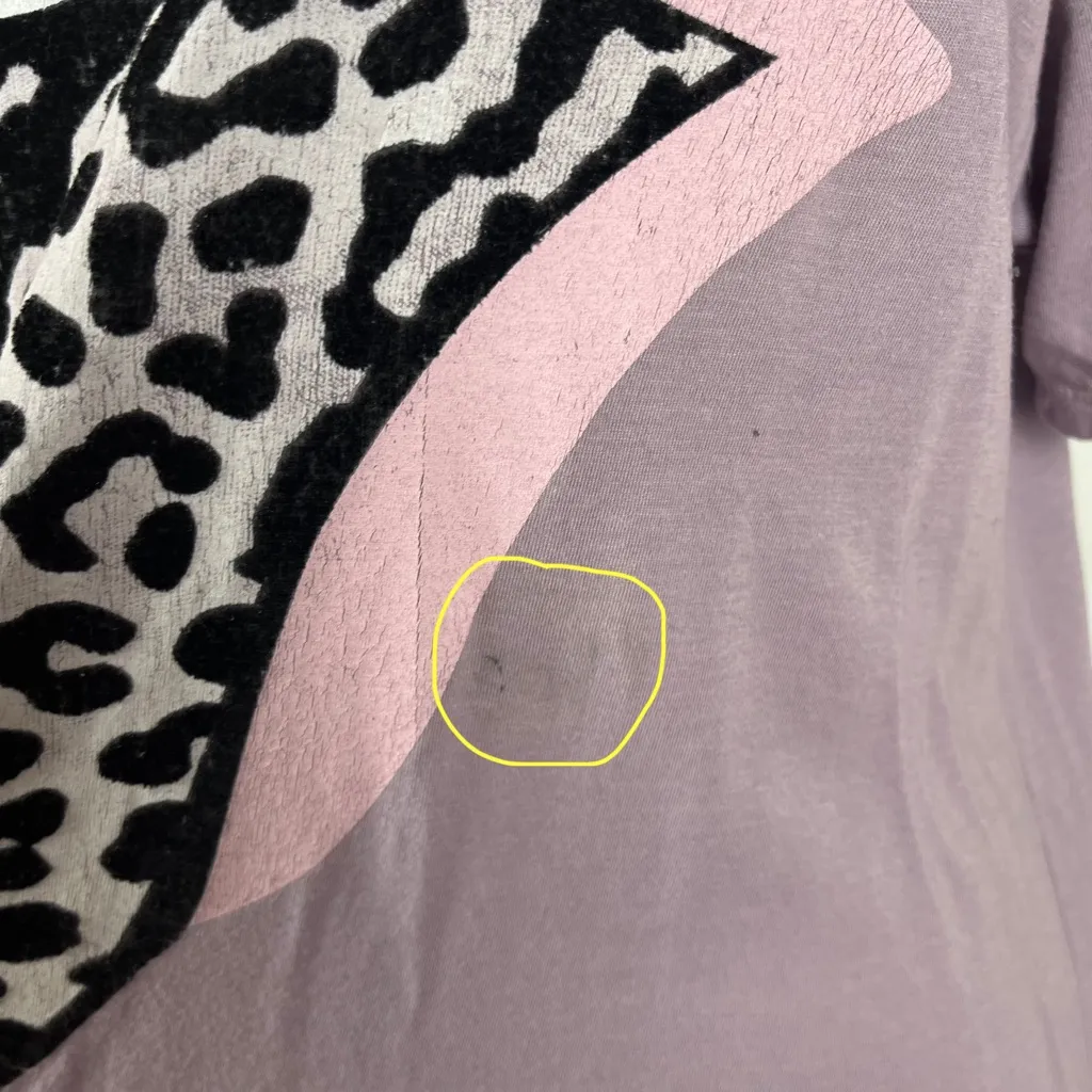 Free People x Daydreamer Stones Flocked Leopard Tongue Tee - Image 5