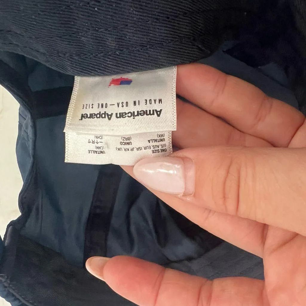 American Apparel Navy Blue Cap One Size - Image 3