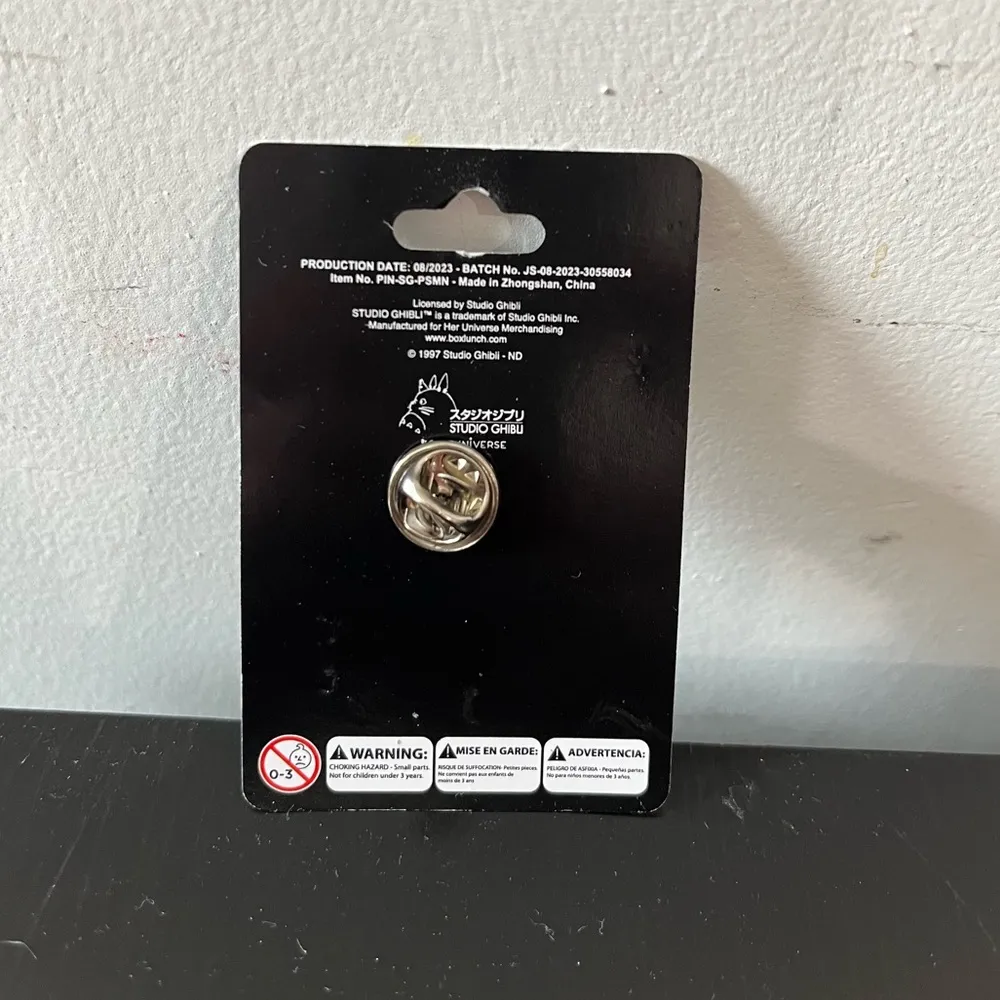 Studio Ghibli Princess Mononoke San with Dagger Enamel Pin - Image 3