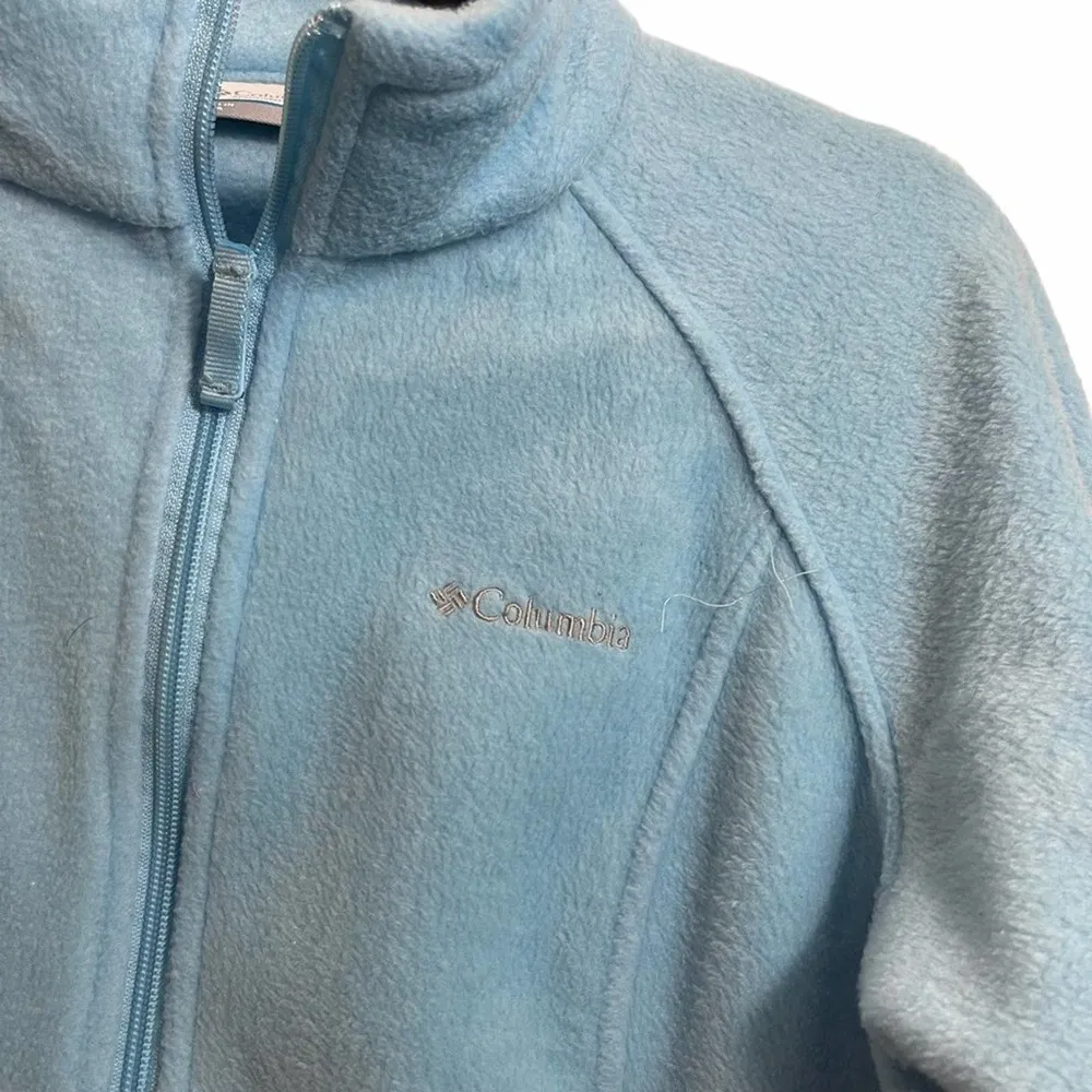 Columbia Blue Fleece Full Zip Up - Image 3