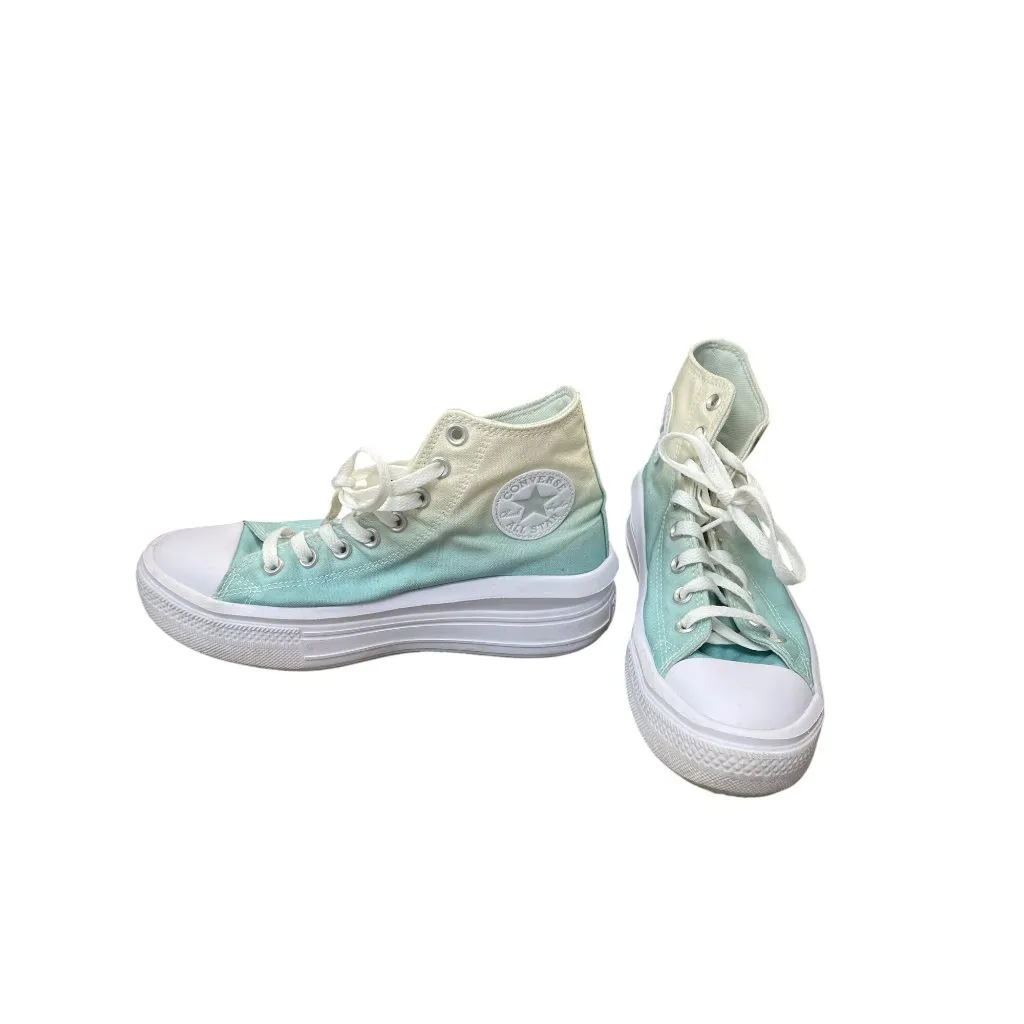 Converse Chuck Taylor womans Monie Hi "Ombre' Dew white High Sneakers SZ 9 - Image 4