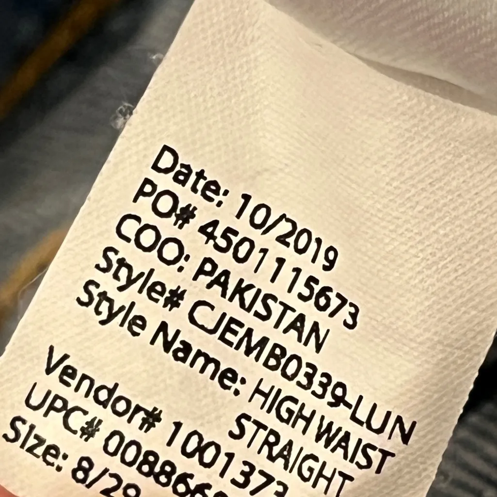 ELLA MOSS Women's Medium Wash High Waist Straight Leg Jeans Size 29 - Image 6