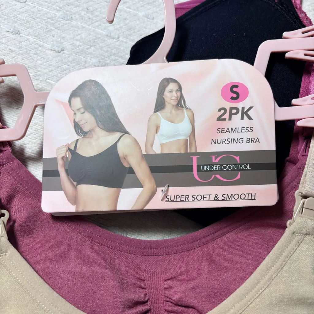 Under Control 4 Nursing Bra Super Soft & Smooth Size S Clip‎ Down Nursing Tan - Image 5