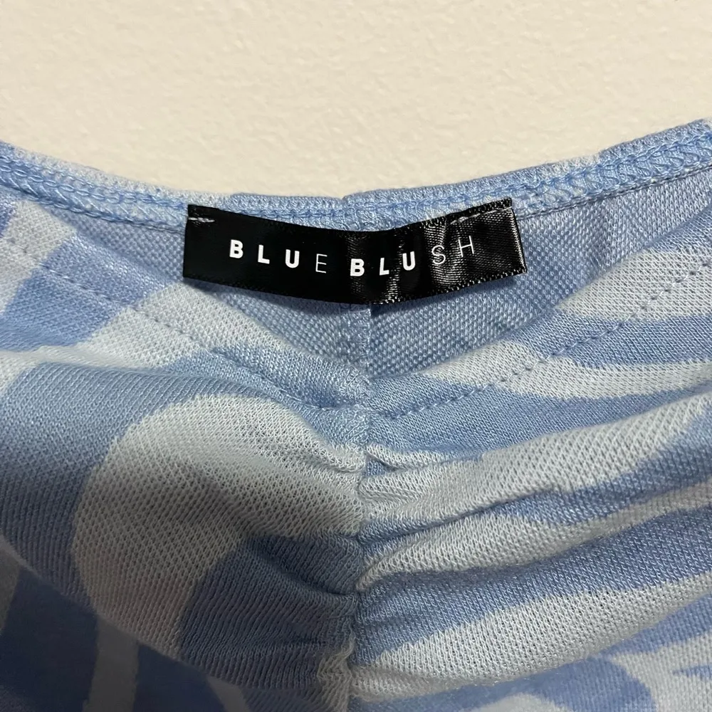 BLUE BLUSH Retro Swirl Strapless Maxi Dress. Women’s Sz S. 45” Long. Brand New! - Image 5